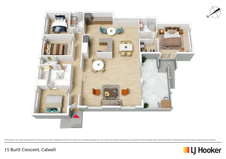 Floorplan of Homely house listing, 15 Burtt Crescent, Calwell ACT 2905