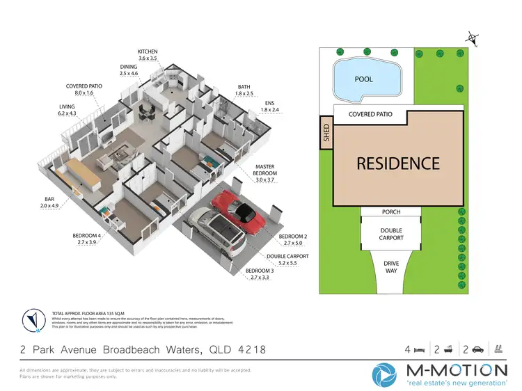 Floorplan of Homely house listing, 2 Park Avenue, Broadbeach Waters QLD 4218