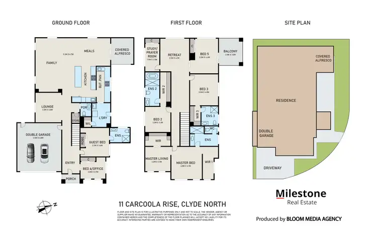 Floorplan of Homely house listing, 11 Carcoola Rise, Clyde North VIC 3978
