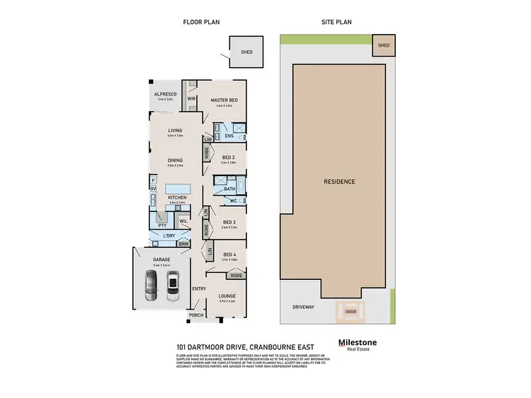 Floorplan of Homely house listing, 101 Dartmoor Drive, Cranbourne East VIC 3977