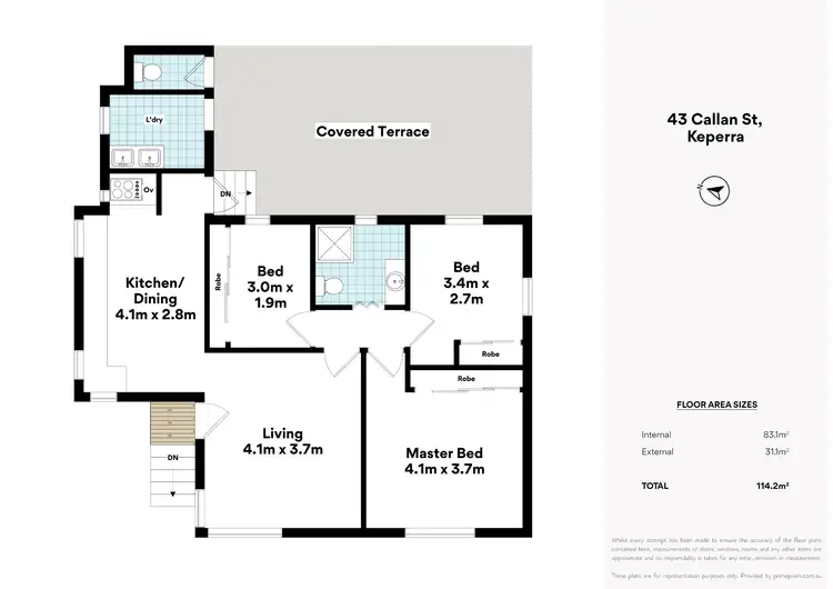 Floorplan of Homely house listing, 43 Callan Street, Keperra QLD 4054