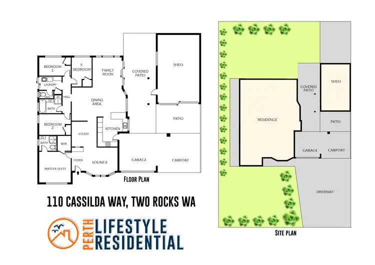 Floorplan of Homely house listing, 110 Cassilda Way, Two Rocks WA 6037