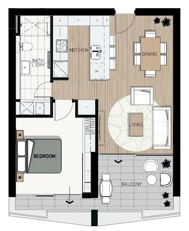 Floorplan of Homely apartment listing, 82/48 Riversdale Road, Rivervale WA 6103