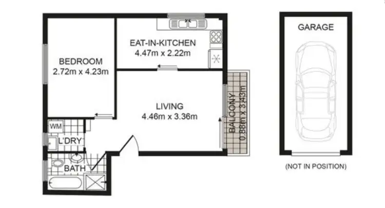 Floorplan of Homely unit listing, 6/60 Shadforth Street, Wiley Park NSW 2195