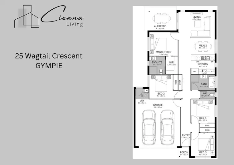 Floorplan of Homely house listing, 25 Wagtail Crescent, Gympie QLD 4570