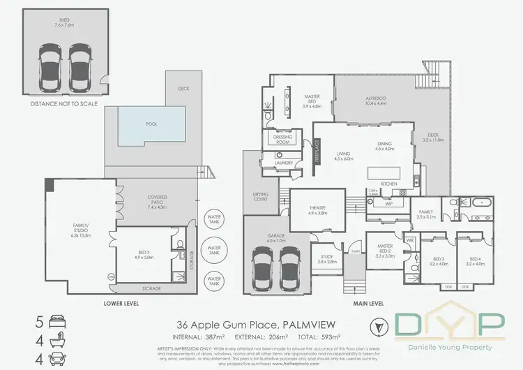 Floorplan of Homely house listing, 36 Apple Gum Place, Palmview QLD 4553