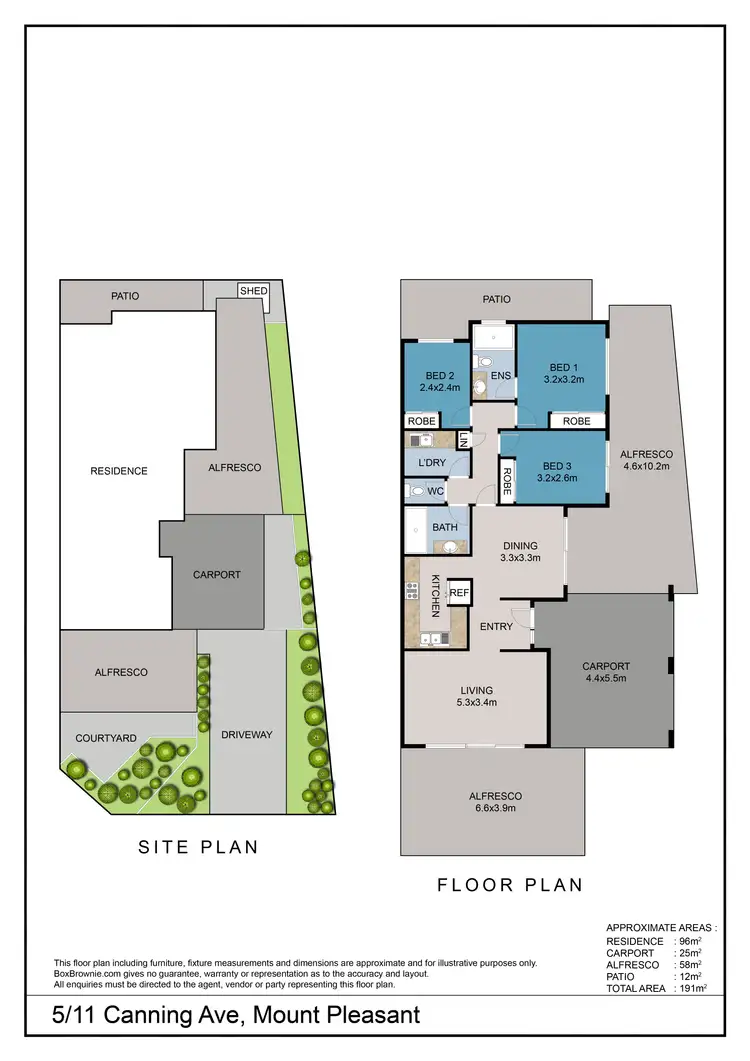 Floorplan of Homely house listing, 5/11 Canning Avenue, Mount Pleasant WA 6153