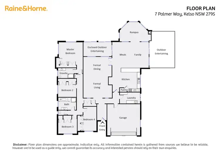 Floorplan of Homely house listing, 7 Palmer Way, Kelso NSW 2795