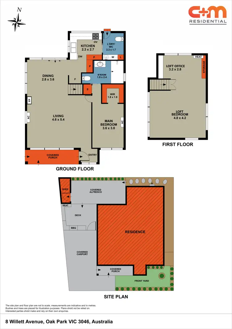 Floorplan of Homely house listing, 8 Willett Avenue, Oak Park VIC 3046