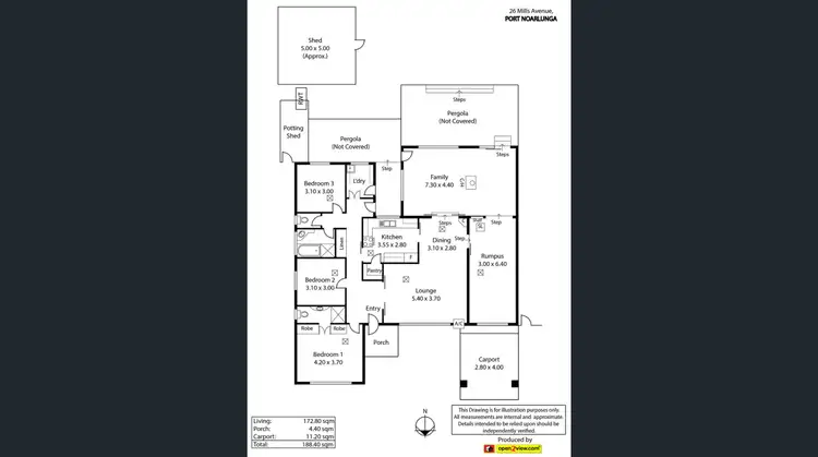Floorplan of Homely house listing, 26 Mills Avenue, Port Noarlunga SA 5167
