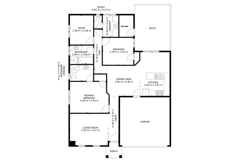 Floorplan of Homely house listing, 2 Gowrie Approach, Canning Vale WA 6155