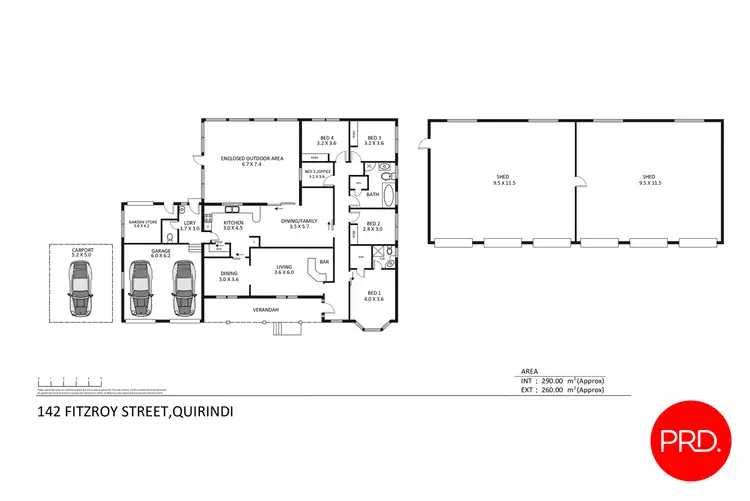 Floorplan of Homely house listing, 142 Fitzroy Street, Quirindi NSW 2343