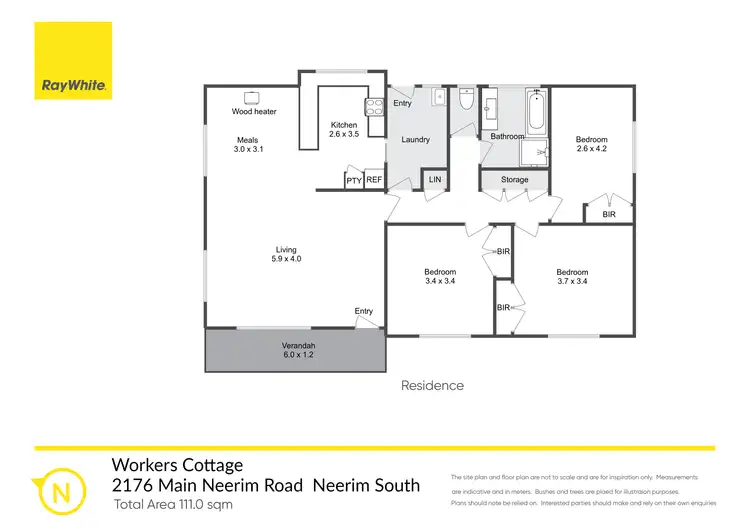 Floorplan of Homely rural property listing, 195 Sheffield Road, Neerim South VIC 3831