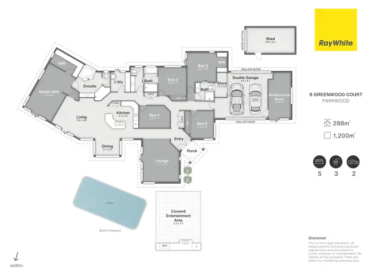 Floorplan of Homely house listing, 9 Greenwood Court, Parkwood QLD 4214