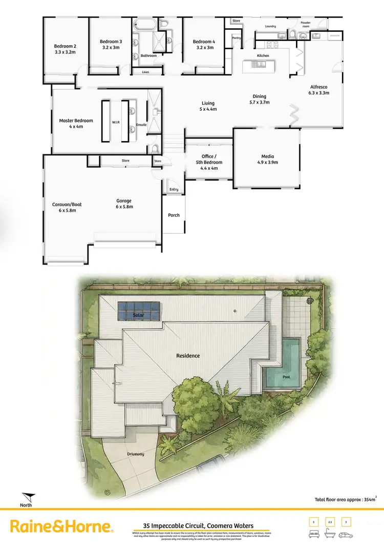 Floorplan of Homely house listing, 35 Impeccable Circuit, Coomera Waters QLD 4209