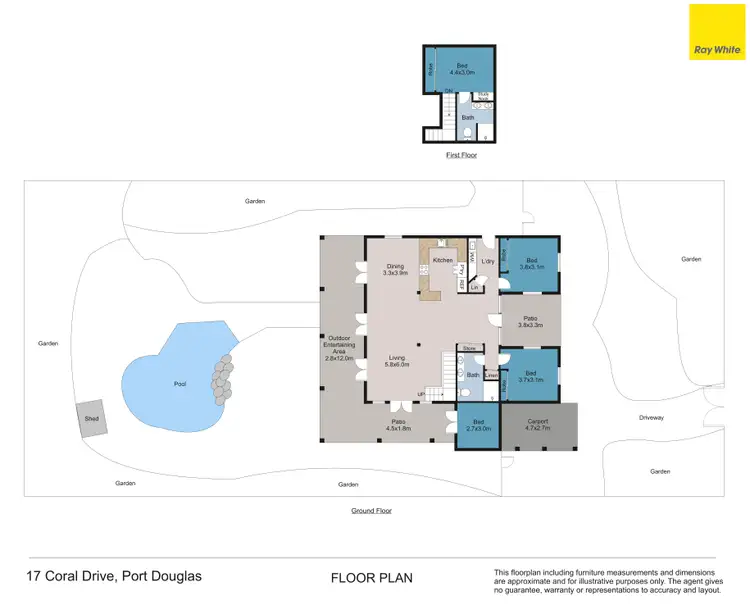 Floorplan of Homely house listing, 17 Coral Drive, Port Douglas QLD 4877