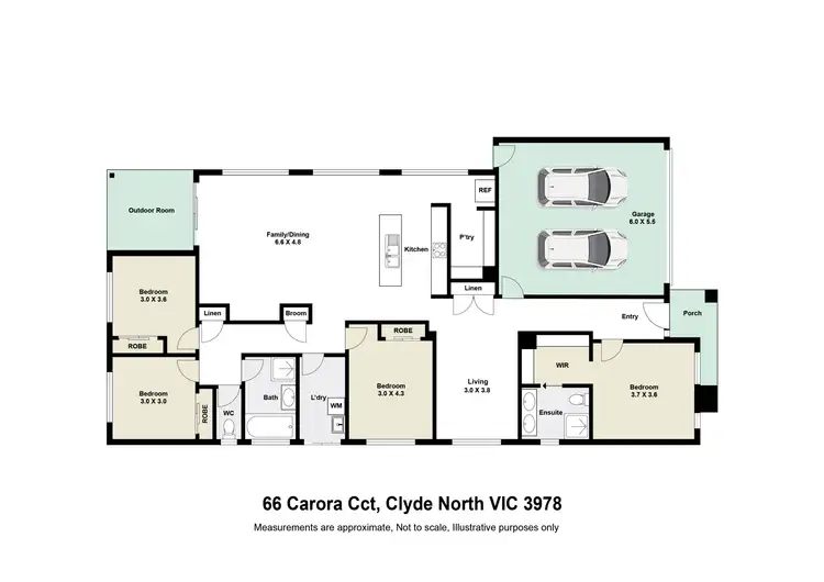 Floorplan of Homely house listing, 66 Carora Circuit, Clyde North VIC 3978
