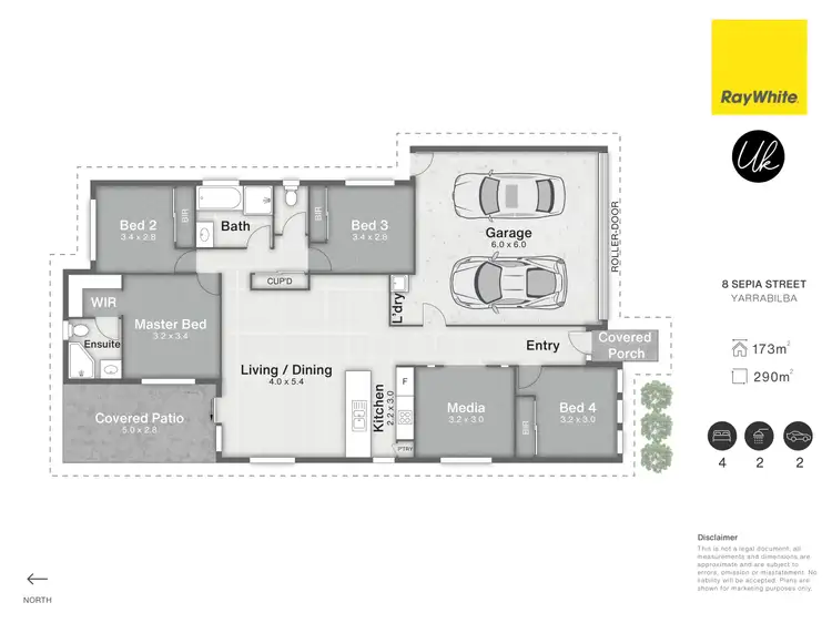 Floorplan of Homely house listing, 8 Sepia Street, Yarrabilba QLD 4207