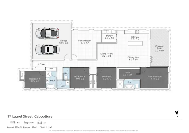 Floorplan of Homely house listing, 17 Laurel Street, Caboolture QLD 4510