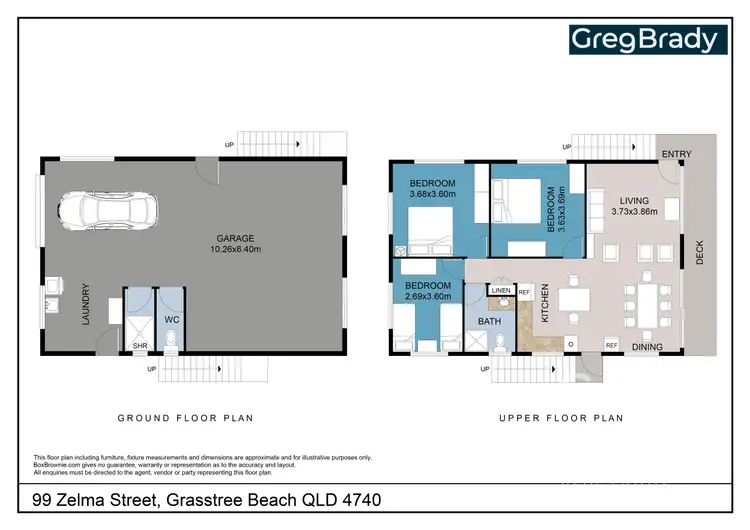 Floorplan of Homely house listing, 99 Zelma Street, Grasstree Beach QLD 4740