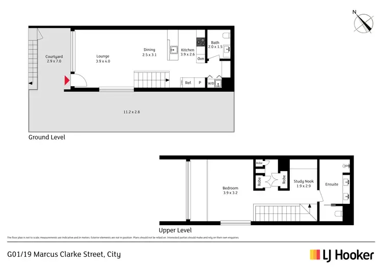 Floorplan of Homely apartment listing, G01/19 Marcus Clarke Street, City ACT 2601