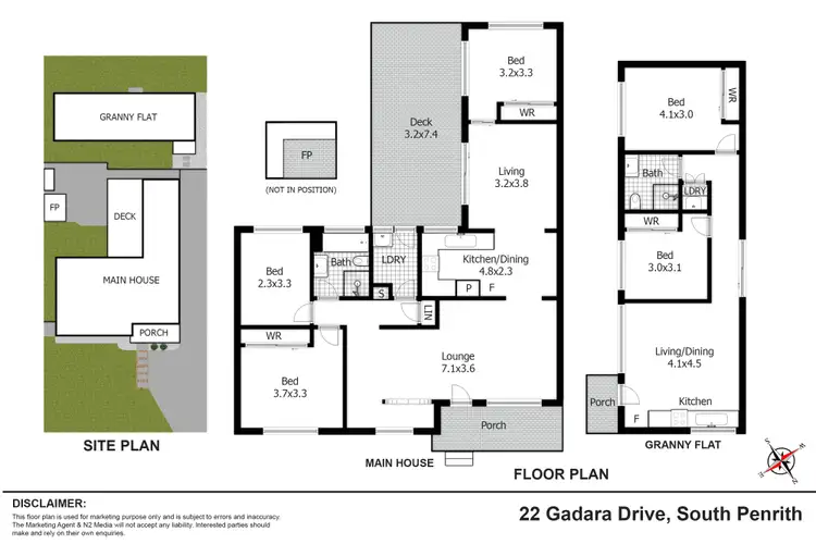 Floorplan of Homely house listing, 22 Gadara Drive, South Penrith NSW 2750