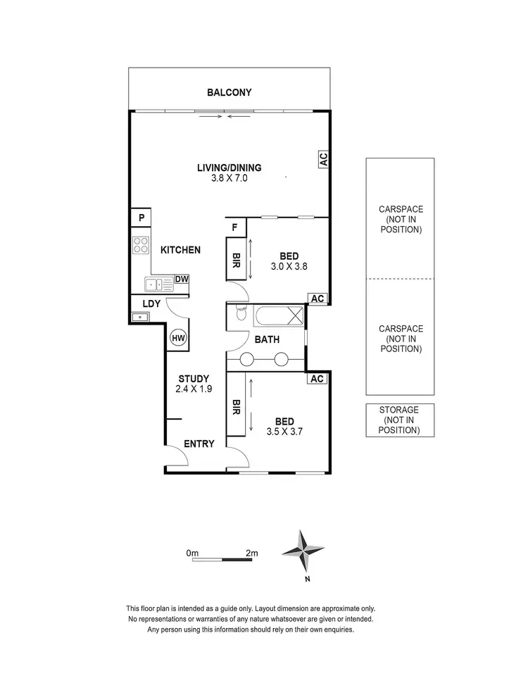 Floorplan of Homely apartment listing, 4/593 Spencer Street, West Melbourne VIC 3003
