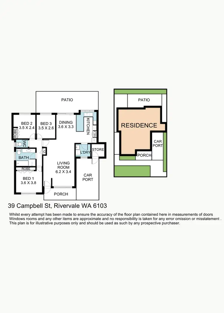 Floorplan of Homely house listing, 39 Campbell Street, Rivervale WA 6103