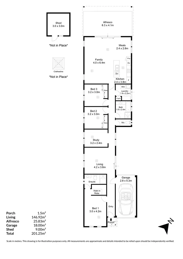 Floorplan of Homely house listing, 6A Dunedin Avenue, Hillcrest SA 5086