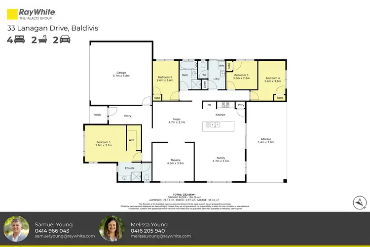 Floorplan of Homely house listing, 33 Lanagan Drive, Baldivis WA 6171