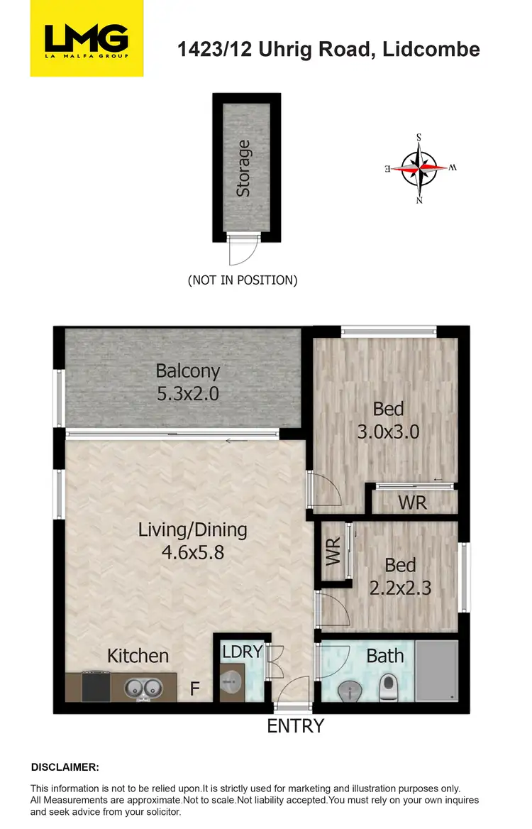 Floorplan of Homely apartment listing, 1423/12 Uhrig Road, Lidcombe NSW 2141