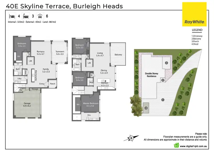 Floorplan of Homely house listing, 40E Skyline Terrace, Burleigh Heads QLD 4220