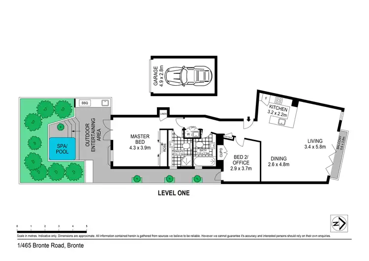 Floorplan of Homely apartment listing, 1/463-467 Bronte Road, Bronte NSW 2024