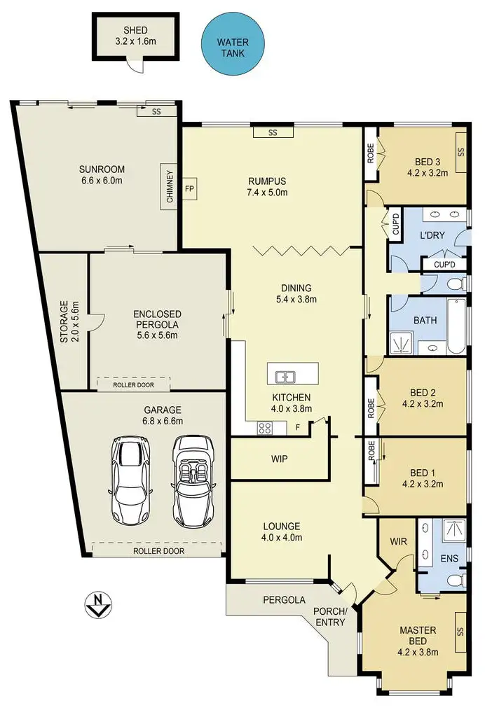 Floorplan of Homely house listing, 3 Hindmarsh Way, Taylors Hill VIC 3037