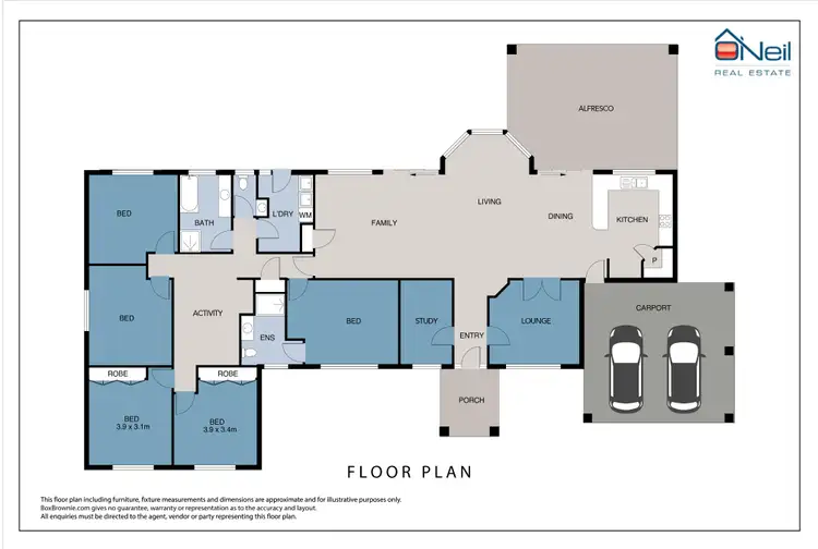 Floorplan of Homely house listing, 64 Cudliss Close, Baldivis WA 6171