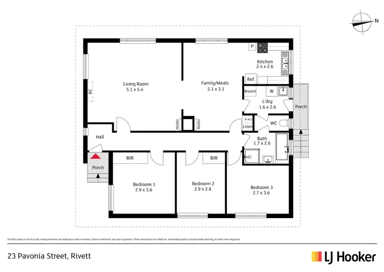 Floorplan of Homely house listing, 23 Pavonia Street, Rivett ACT 2611