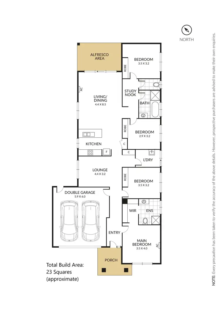 Floorplan of Homely house listing, 6 Clarice Crescent, Brookfield VIC 3338