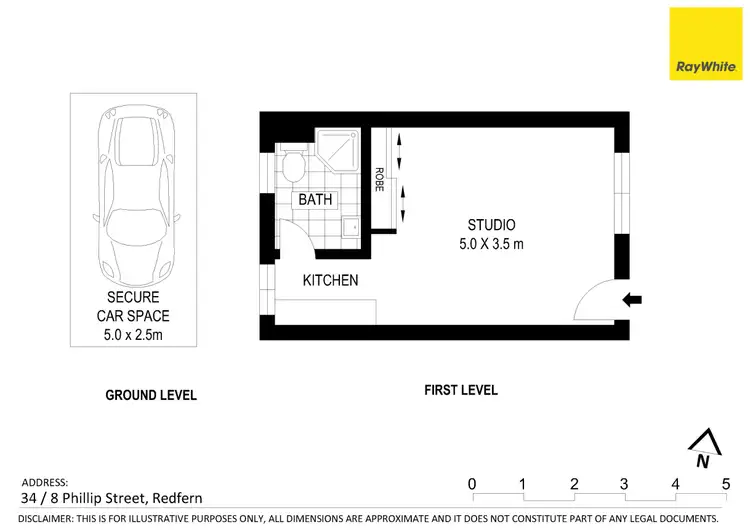 Floorplan of Homely apartment listing, 34/8 Phillip Street, Redfern NSW 2016
