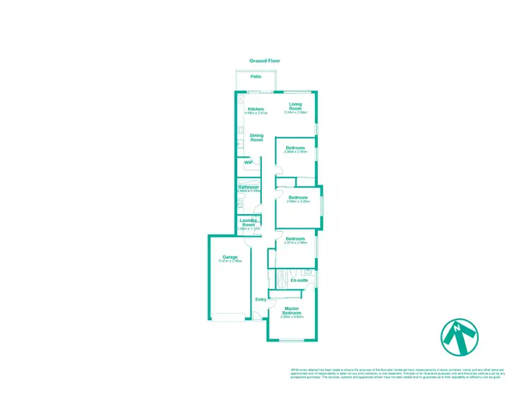 Floorplan of Homely semi-detached listing, 2/78 Pierro Place, Logan Reserve QLD 4133