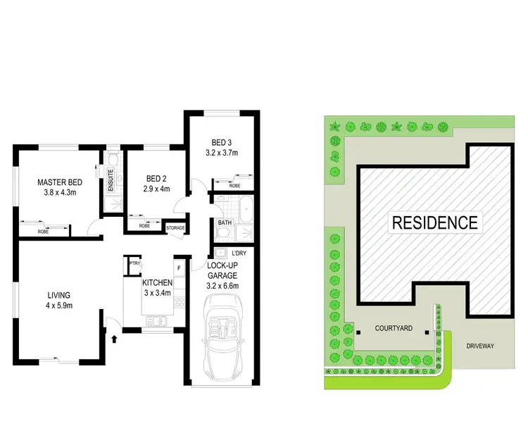 Floorplan of Homely townhouse listing, 61/21 Tripcony Place, Wakerley QLD 4154