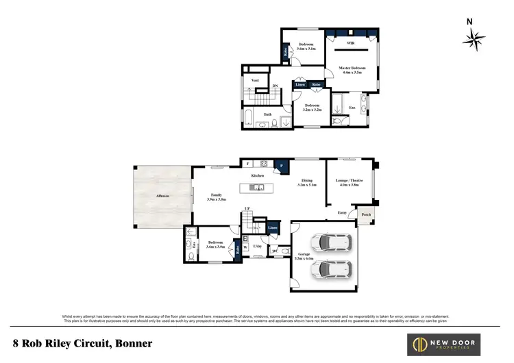 Floorplan of Homely house listing, 8 Rob Riley Circuit, Bonner ACT 2914