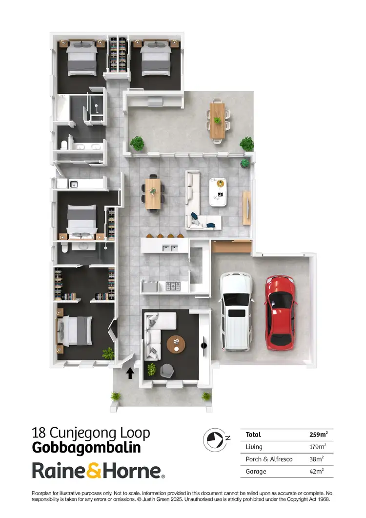 Floorplan of Homely house listing, 18 Cunjegong Loop, Gobbagombalin NSW 2650
