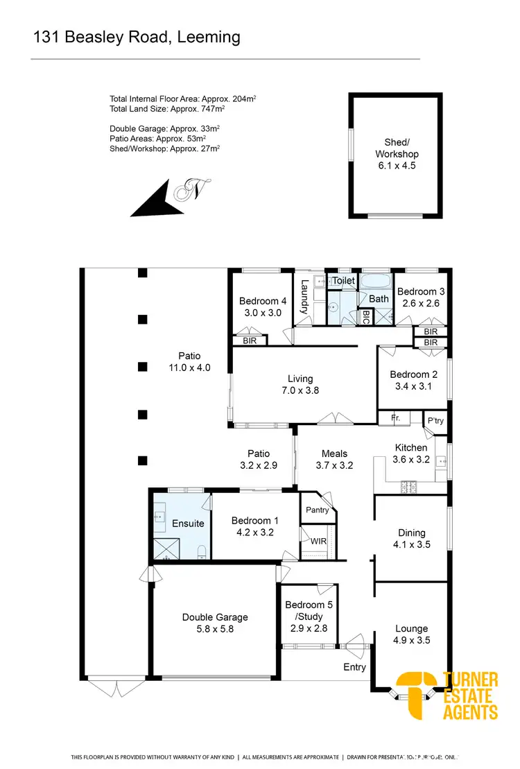 Floorplan of Homely house listing, 131 BEASLEY RD, Leeming WA 6149
