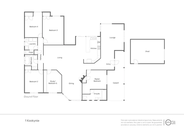 Floorplan of Homely house listing, 1 Kookynie Close, Hannans WA 6430