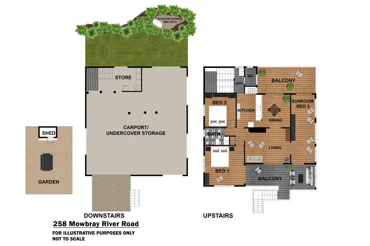Floorplan of Homely house listing, 258 Mowbray River Road, Mowbray QLD 4877