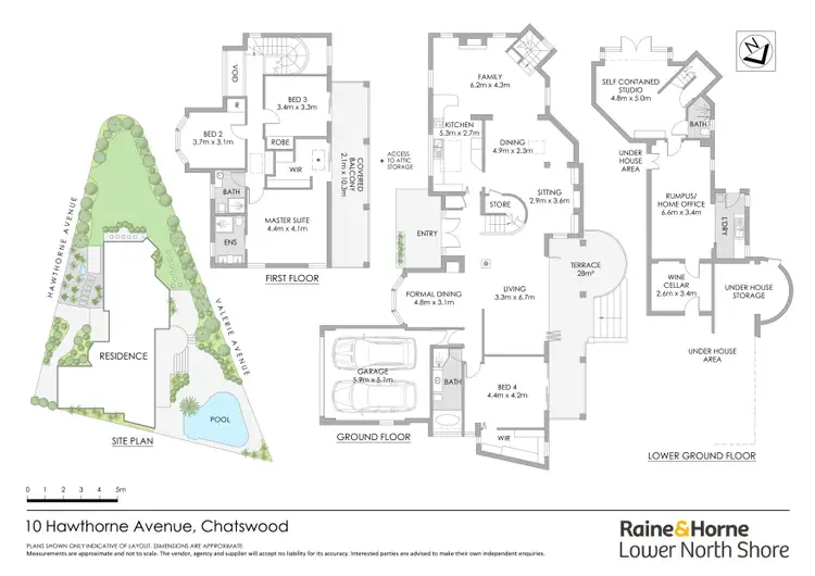 Floorplan of Homely house listing, 10 Hawthorne Avenue, Chatswood NSW 2067