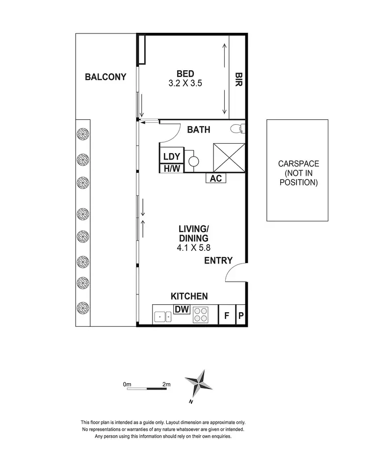 Floorplan of Homely apartment listing, 208/133 Railway Place, Williamstown VIC 3016