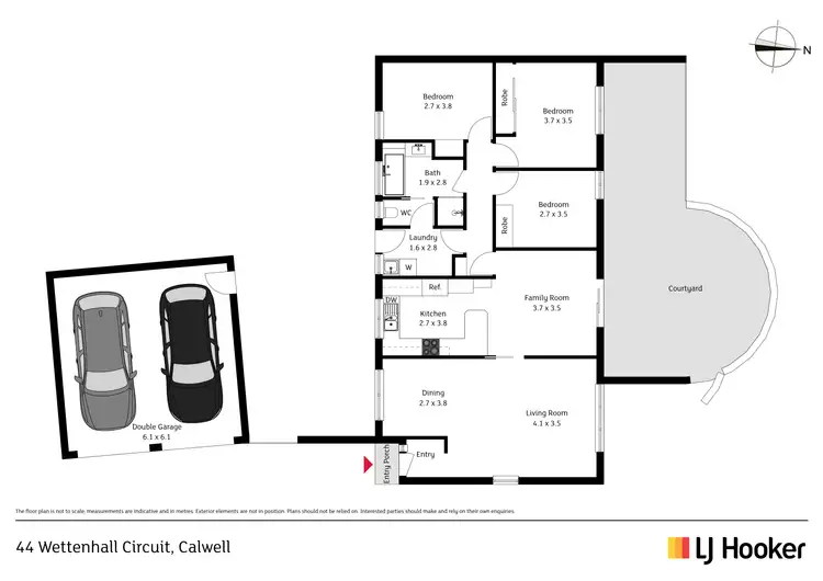 Floorplan of Homely house listing, 44 Wettenhall Circuit, Calwell ACT 2905