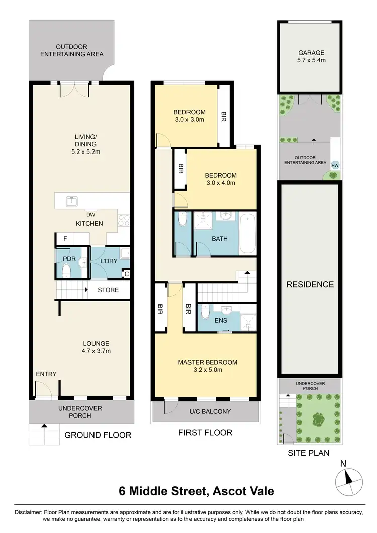 Floorplan of Homely house listing, 6 Middle Street, Ascot Vale VIC 3032