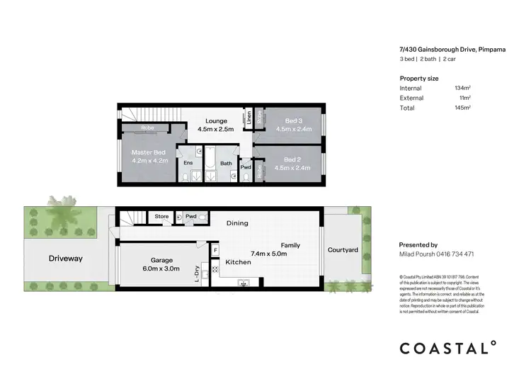 Floorplan of Homely townhouse listing, 7/430 Gainsborough Drive, Pimpama QLD 4209